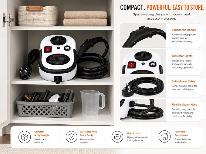 2500W Portable High Pressure Steam Cleaner