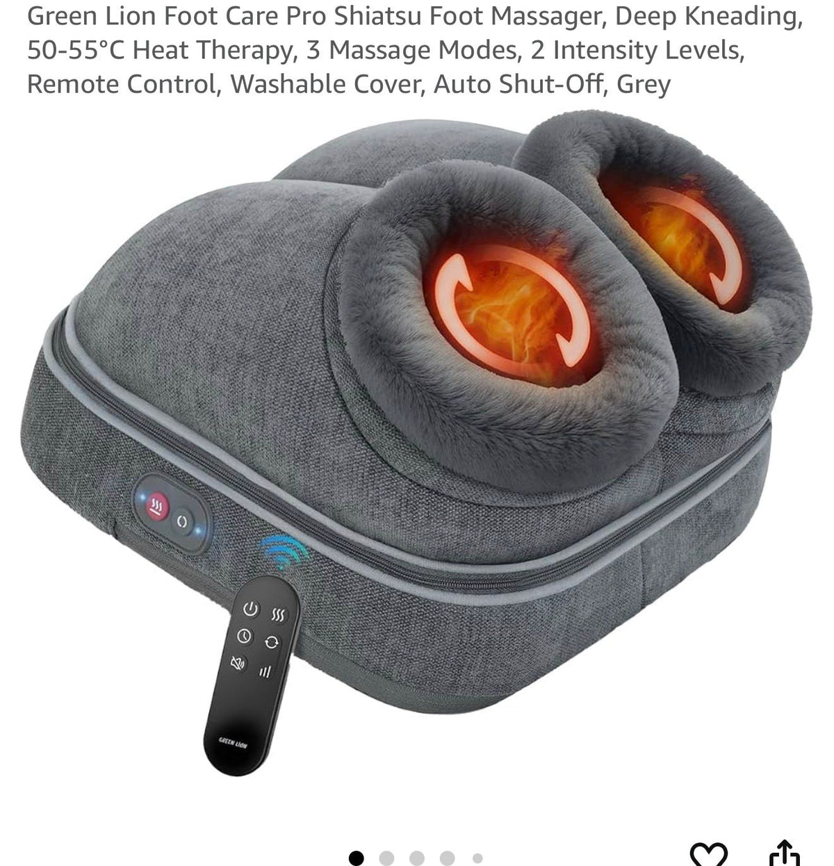 2-in-1 electric heated foot massager and foot warmer