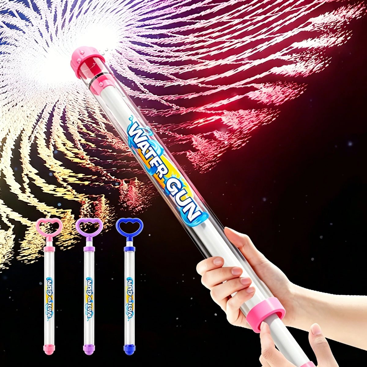 Fireworks Water Blaster Outdoor Water Toy for Pool, Beach & Garden-Pressure Water Gun for Kids & Adults