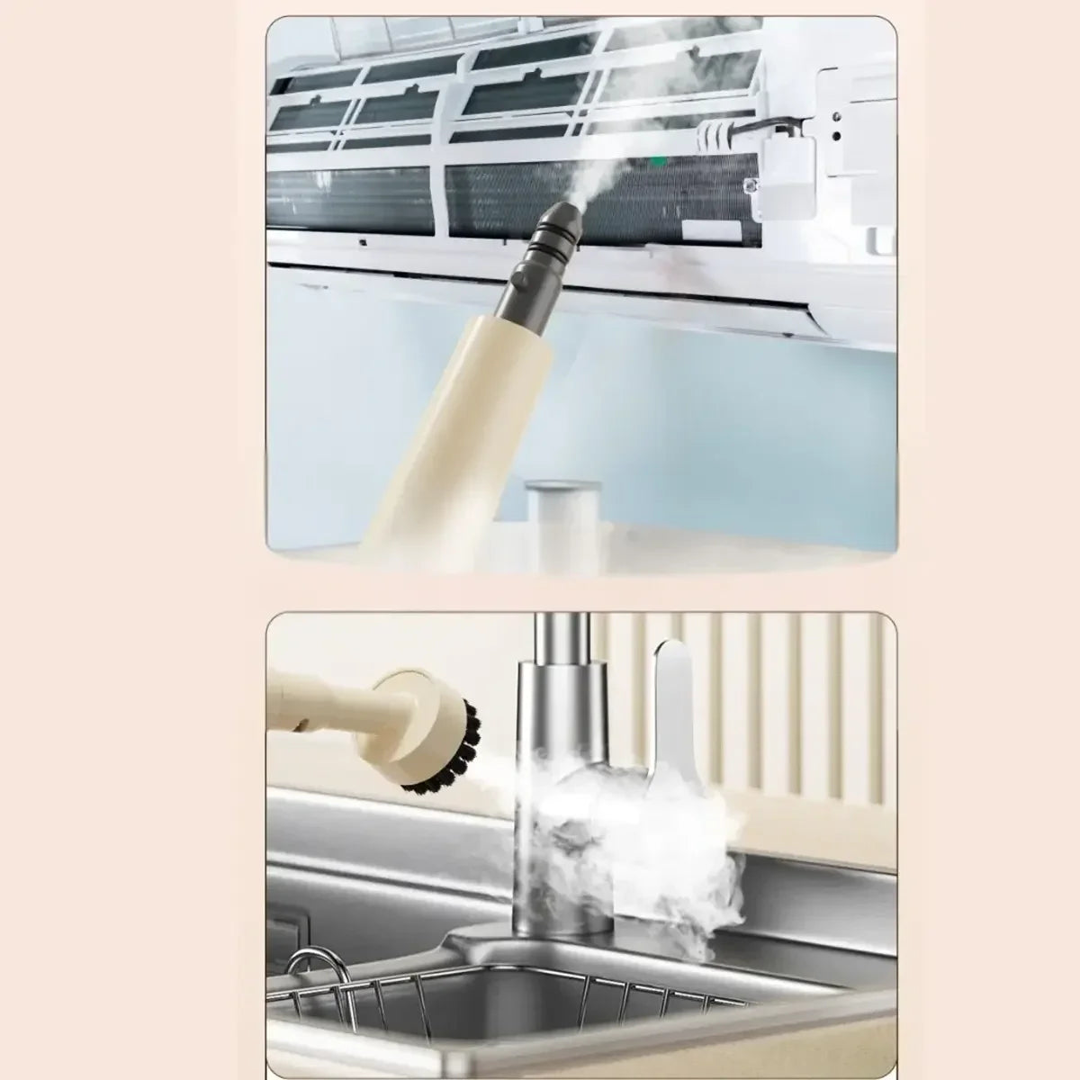 High Temperature Steam Cleaning Machine For Kitchen Oil Pollution Control. 120°C Steam, High-pressure Deodorization, Deep Stain Removal, And Multi-surface Cleaning