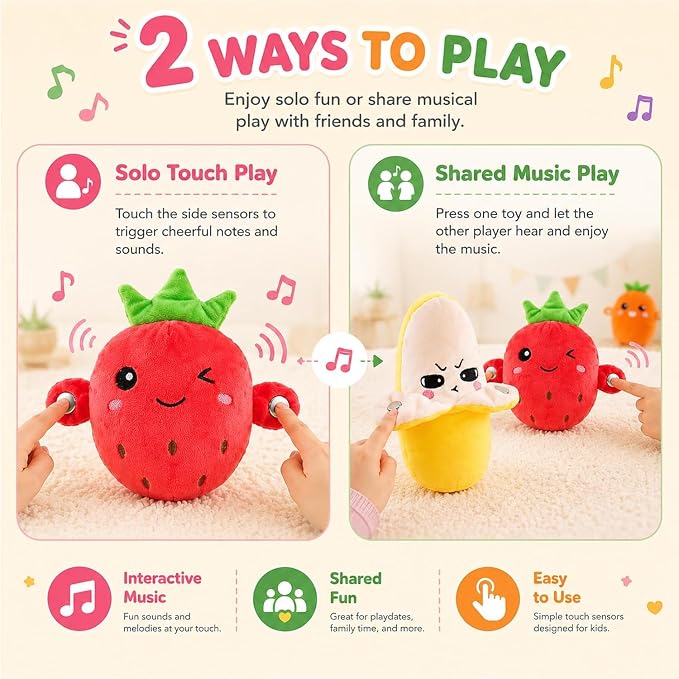 interactive Banana – Soft Sensory Music Plush