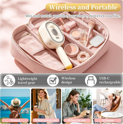 Electric spray rechargeable air cushion comb