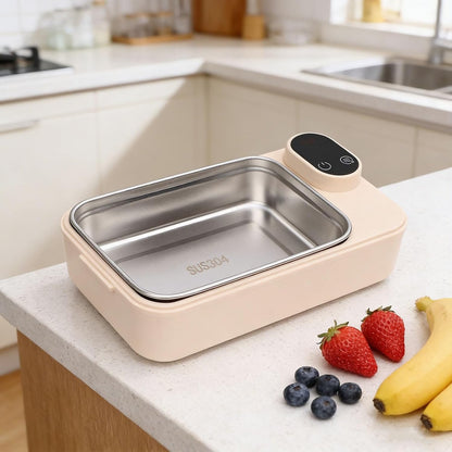 cordless, self-heating electric lunch box