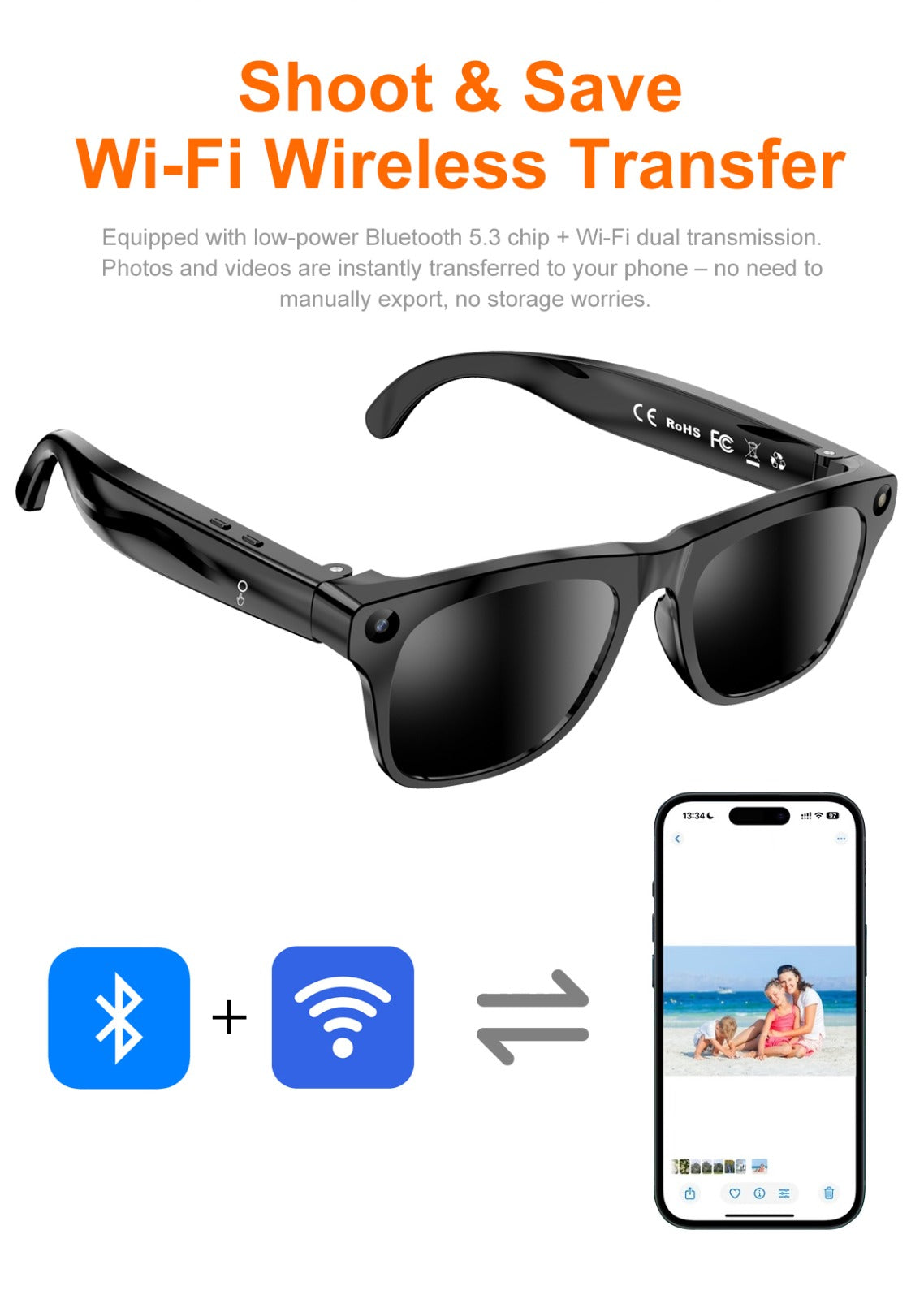 XK One Pro AI Smart Glasses with Camera