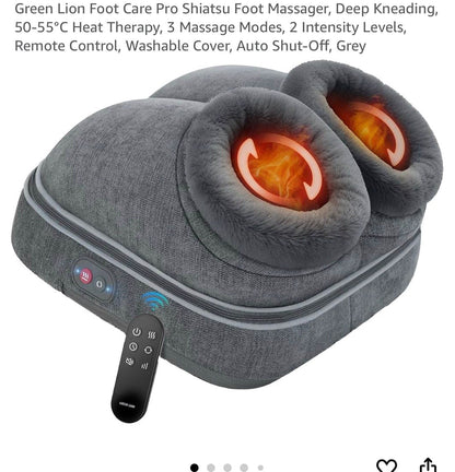 2-in-1 electric heated foot massager and foot warmer