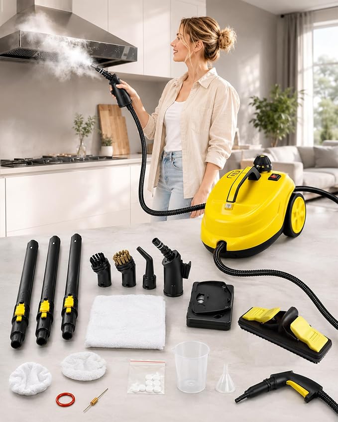 2000W High Pressure Steam Cleaner Machine – 5 Bar Powerful Deep Cleaning