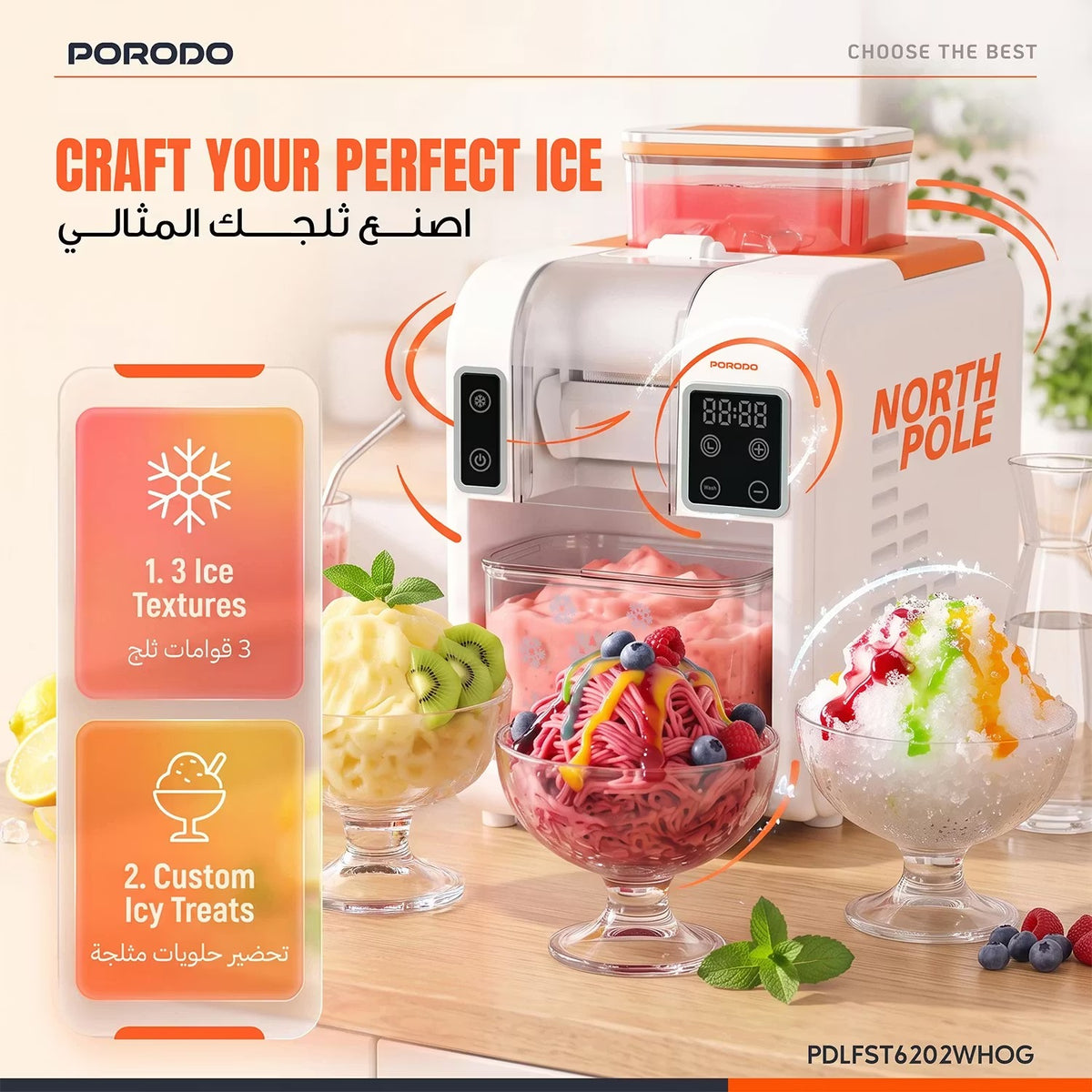Porodo Lifestyle North Pole Ice Smoothie Machine