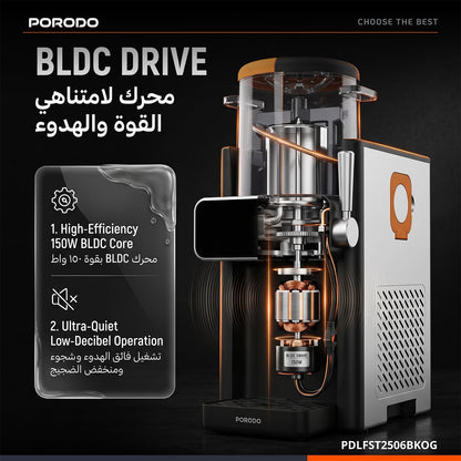 PORODO FRAPPE ICE CREAM &amp; SLUSHIE MAKER -1 Year Warranty