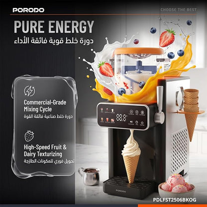 PORODO FRAPPE ICE CREAM &amp; SLUSHIE MAKER -1 Year Warranty