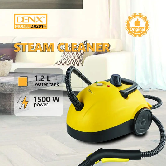 DX2914 1500W Multipurpose Steam Cleaner with 1.2L Water Tank and 13 Accessories for Floor, Fabric, and Glass Cleaning