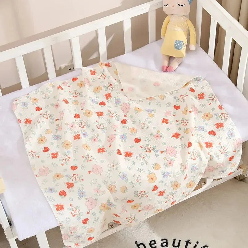 Newborn Cotton Muslin Swaddle Blanket