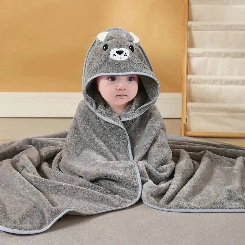 Quick-Dry Baby Hooded Towel