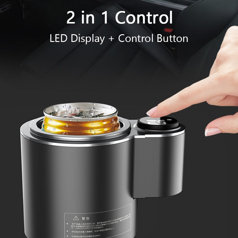 Smart Car Cup Holder – 2-in-1 Cooling &  Heating